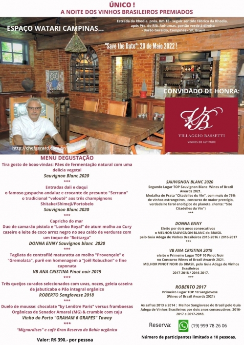 A noite dos vinhos brasileiros premiados
