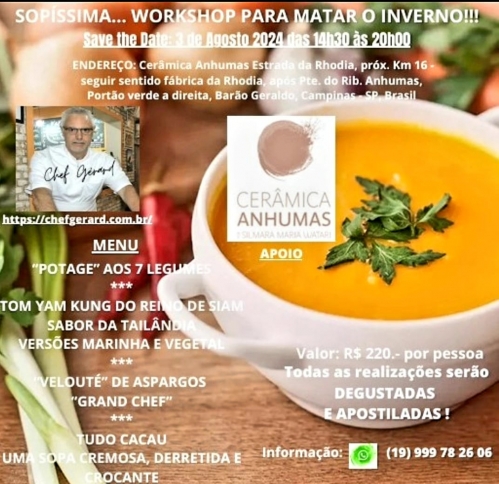 Sopíssima...Workshop Para Matar o Inverno 